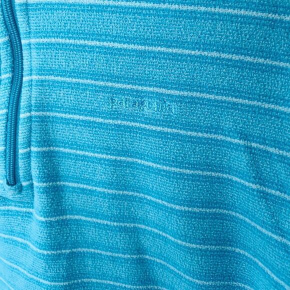 Patagonia | girls blue fleece quart zip up top - Picture 2 of 6